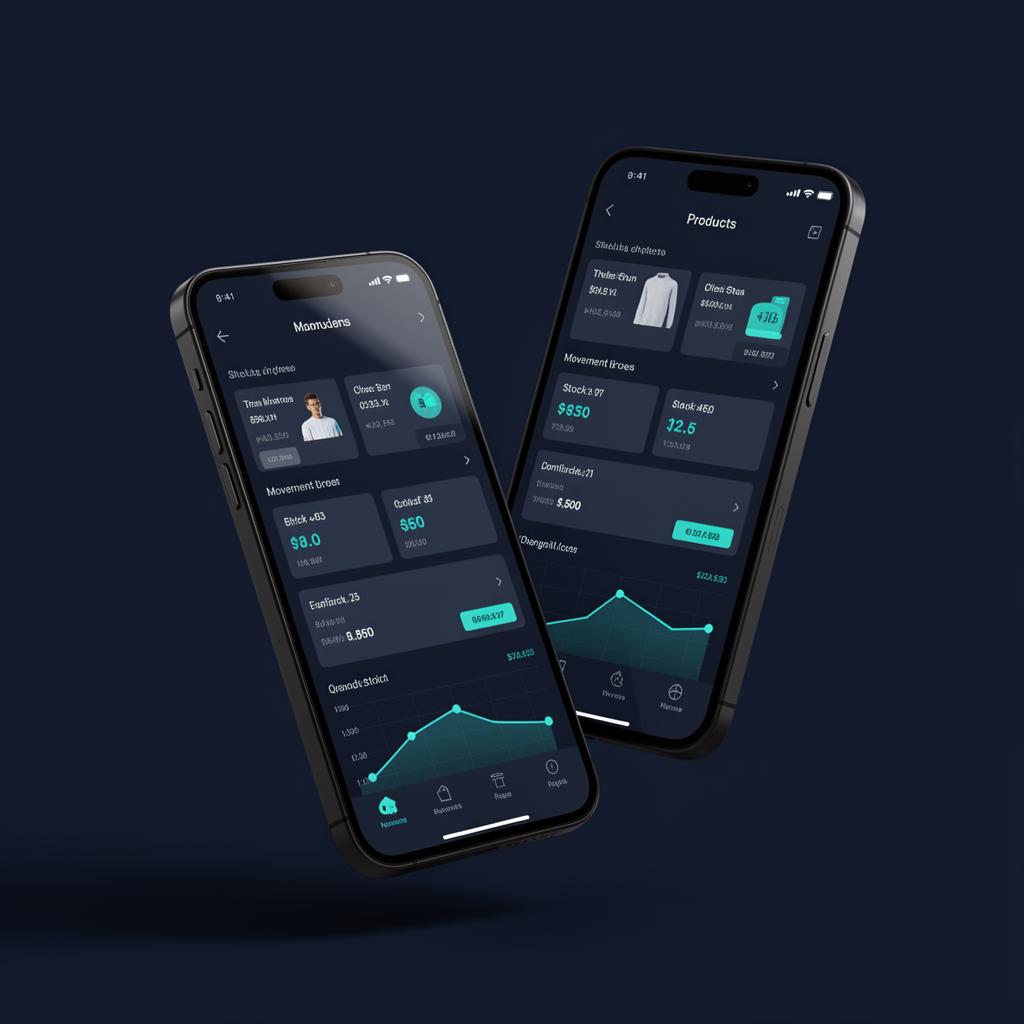 App RIWI mostrando controle de estoque em tempo real